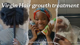 IF I KNEW this Earlier😯Virgin hair treatment Vlog nigeria virginhair vlog hair [upl. by Ahsem33]