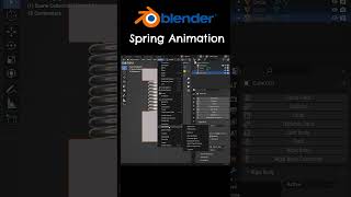 Blender Spring Animation blender3d blenderanimation shorts [upl. by Tenrag]