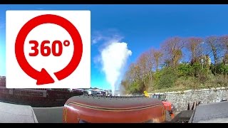 360 Degree Steam Train Journey Isle of Man  Douglas to Port Erin Station [upl. by Careaga476]