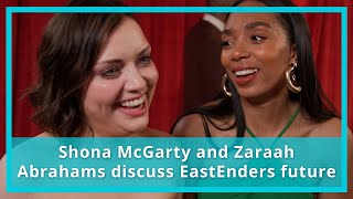 Shona McGarty and Zaraah Abrahams discuss EastEnders future [upl. by Enaerb857]