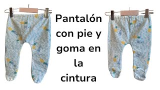 Pantalón de bebé con pie y goma en la cintura para un máximo confort [upl. by Atenek]