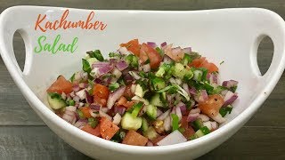 Kachumber Salad Chopped Onion Tomato and Cucumber Salad  No Music ASMR [upl. by Bartie680]