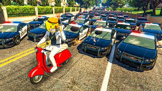 NUEVO MINIJUEGO ÉPICO ESCAPA DE 100 POLICIAS EN MOTO  GTA 5 ONLINE [upl. by Peti205]