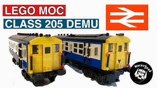 Class 205 Lego train MOC [upl. by Nicholas]