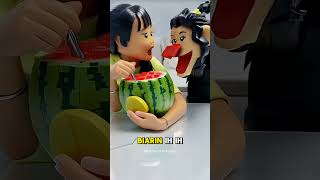 Lego Real Life Story 35 💢 Rebutan Semangka ‼️Jangan Pelit ya lrl legoanimation minecraftanimation [upl. by Jamille]