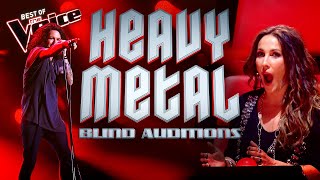 HEAVY METAL Blind Auditions on The Voice  Top 10 [upl. by Aicenek706]