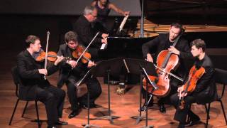 Brahms Quintet Op 34 2nd movement with the Jerusalem Quartet and Ilan Rechtman [upl. by Nwahs98]