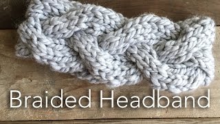 Knitted Braided Headband [upl. by Sibelle964]