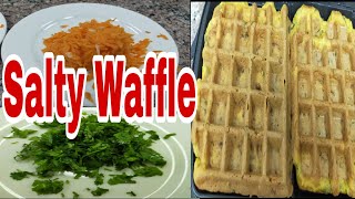 Waffle RecipeSalty Wafflesvegetables Waffles [upl. by Radu]