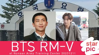 BTS RM뷔 아쉬운 안녕 STARPIC BTS RMV  at Nonsan Army Training Center 20231211 [upl. by Leland35]