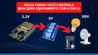 Como usar um Relê 5V com ESP32 [upl. by Ytrebil]