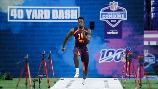 DK Metcalf 2019 NFL Combine Highlights Insane [upl. by Inalaeham]