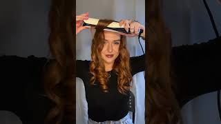 De belles boucles rebondies au lisseur ghd chronos que demander de plus  hair curls tutorial [upl. by Oigres829]