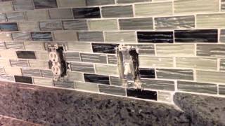 How To Do Receptacles In A Tile Backsplash [upl. by Yznel]