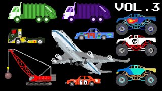 Vehicles Collection Volume 3  Sports Colors Counting Song  The Kids Picture Show [upl. by Idnas595]