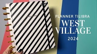 Planner West Village 2024 Tilibra  Pra quem não abre mão do branco e preto [upl. by Illona]