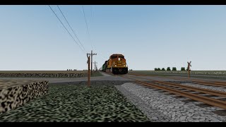 ROBLOX BNSF 4479 amp 7038 Hauls the Ice Cold Express RoadRailer Train in the Midwest 2001 [upl. by Adnulahs]