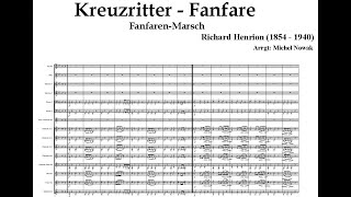 KreuzritterFanfare  Henrion  Noten für Blasorchester  Partitions Orchestre dHarmonie [upl. by Selimah]