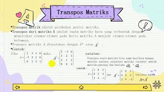 MATRIKS PENGERTIAN DAN NOTASI [upl. by Siesser]