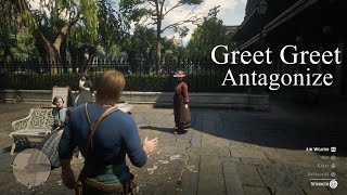 Red Dead Redemption 2  Arthur vs John  Greet Greet Antagonize Vol1 [upl. by Nywg13]