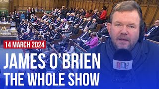 They didnt let Diane Abbott speak  James OBrien  The Whole Show [upl. by Sension]