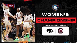 South Carolina vs Iowa  2024 womens National Championship extended highlights [upl. by Ttihw]