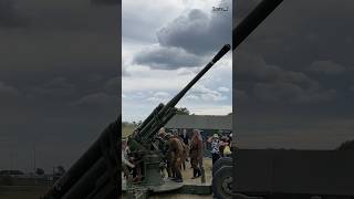 Hungarian WW2 Anti Aircraft Gun Crew in action 2021 military ww2 worldwar2 [upl. by Ardeid]