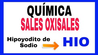 EJERCICIOS SALES OXISALES ACIDAS [upl. by Ahseiuqal]