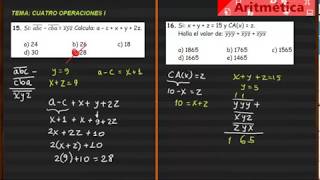 CUATRO OPERACIONES I Ejercicios resueltos [upl. by Noelyn]