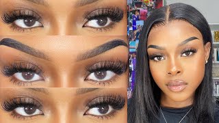 DIY LASH EXTENSIONS AT HOME  HOW TO APPLY LASH CLUSTERS  BEGINNER FRIENDLY quewellash1538 [upl. by Navis]