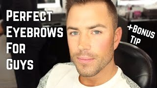 HOW TO GET PERFECT EYEBROWS  SkinCareWithRoss [upl. by Nollad]