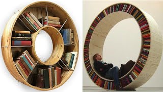 Wood book shelf design ideas for home decor corner book shelf ideas floating bookshelf ideas [upl. by Nerrej988]