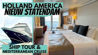 Holland America Nieuw Statendam Ship Tour amp Mediterranean Cruise Review [upl. by Trilly]