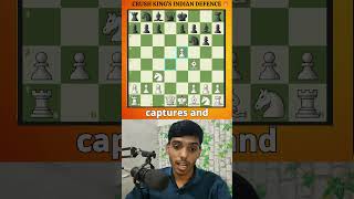 BEAT KINGS INDIAN DEFENCE chess chessgame chesstactics chesscom shorts [upl. by Aramal]