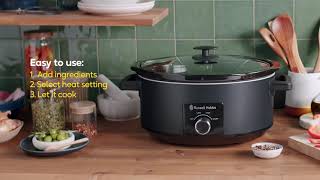 Stew Amazing Meals With The Russell Hobbs Matte Black Slow Cooker  The Good Guys [upl. by Avik]