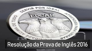 Correção Prova Inglês EPCAr 2016  Teacher Rafael [upl. by Hendrik988]