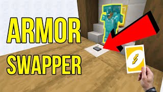 Minecraft Simplest Armor Stand Swapper  4 Armor Stands  1152 [upl. by Tillion588]