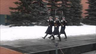 Changing of the Guard in Kremlin Moscow Russia [upl. by Hayarahs928]