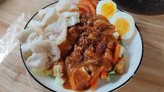 Resep Bumbu Gadogado  Gadogado Siram [upl. by Llerdnek306]