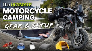 The Ultimate Motorcycle Camping Gear Setup [upl. by Attennaj]