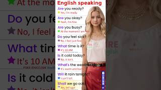 English speaking practice How to speak English quickly English question answers americanenglish [upl. by Mcnutt249]