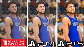 NBA 2K25 PS4 vs PS5 vs Nintendo Switch Graphics Comparison [upl. by Spence]