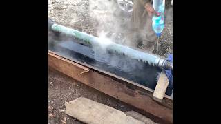 How to Straighten Hydraulic Cylinder Bent Rod with Amazing Skills [upl. by Seiter558]