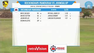 WA Premier Cricket  Ted Hussey Shield Male U17s  Rd12  RockinghamMandurah v Joondalup  Day 1 [upl. by Sherye]