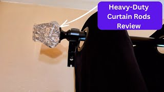 Heavy Duty Curtain Rods for Windows review [upl. by Llerehs]