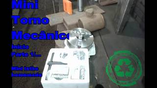 MINI TORNO MECÂNICO CASEIRO Pt 16  Homemade Mini Lathe [upl. by Nnyw]