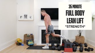 35 Min Full Body Workout For Strength and Muscle At Home [upl. by Lydnek]