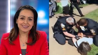 Lefties losing it Sky News host reacts to hilarious footage of professor getting arrested [upl. by Rehposirhc]