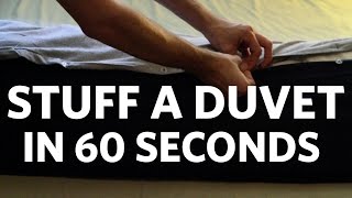 How to Stuff a Duvet Cover in 60 Seconds [upl. by Annamarie]