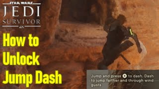 Star Wars Jedi Survivor how to unlock jump dash ability guide [upl. by Gwenora]